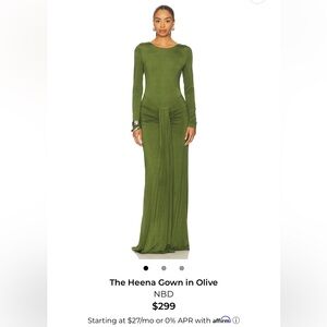 NBD Long Sleeve Olive Dress